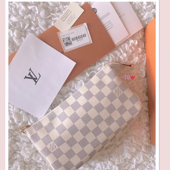 🎁LOuis Vuitton Pochette Accessoires Damier Azur NM - Picture 12 of 14